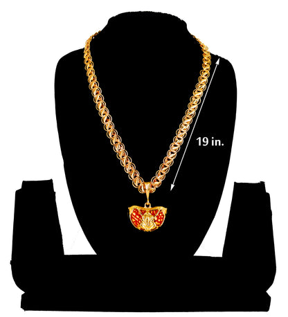 Luxurious Men's Gold Plated Pendant With Chain Vol 2